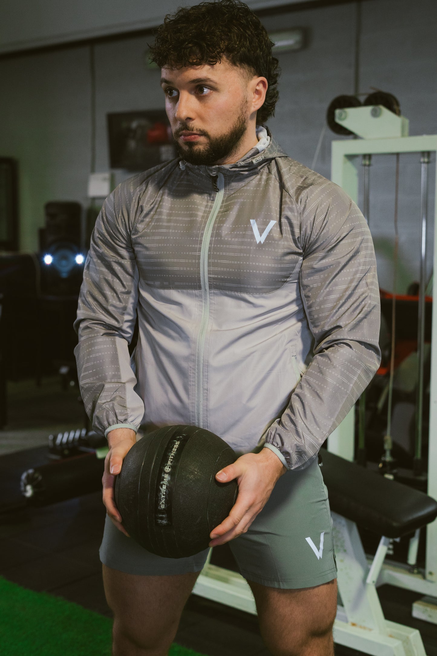 VERIFIED GREY WINDBREAKER